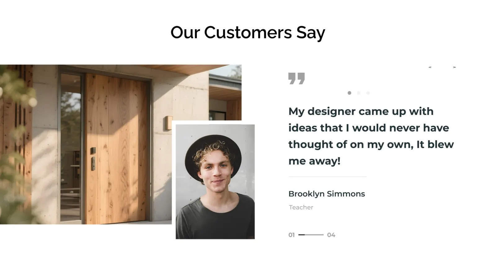 Website interface design 3