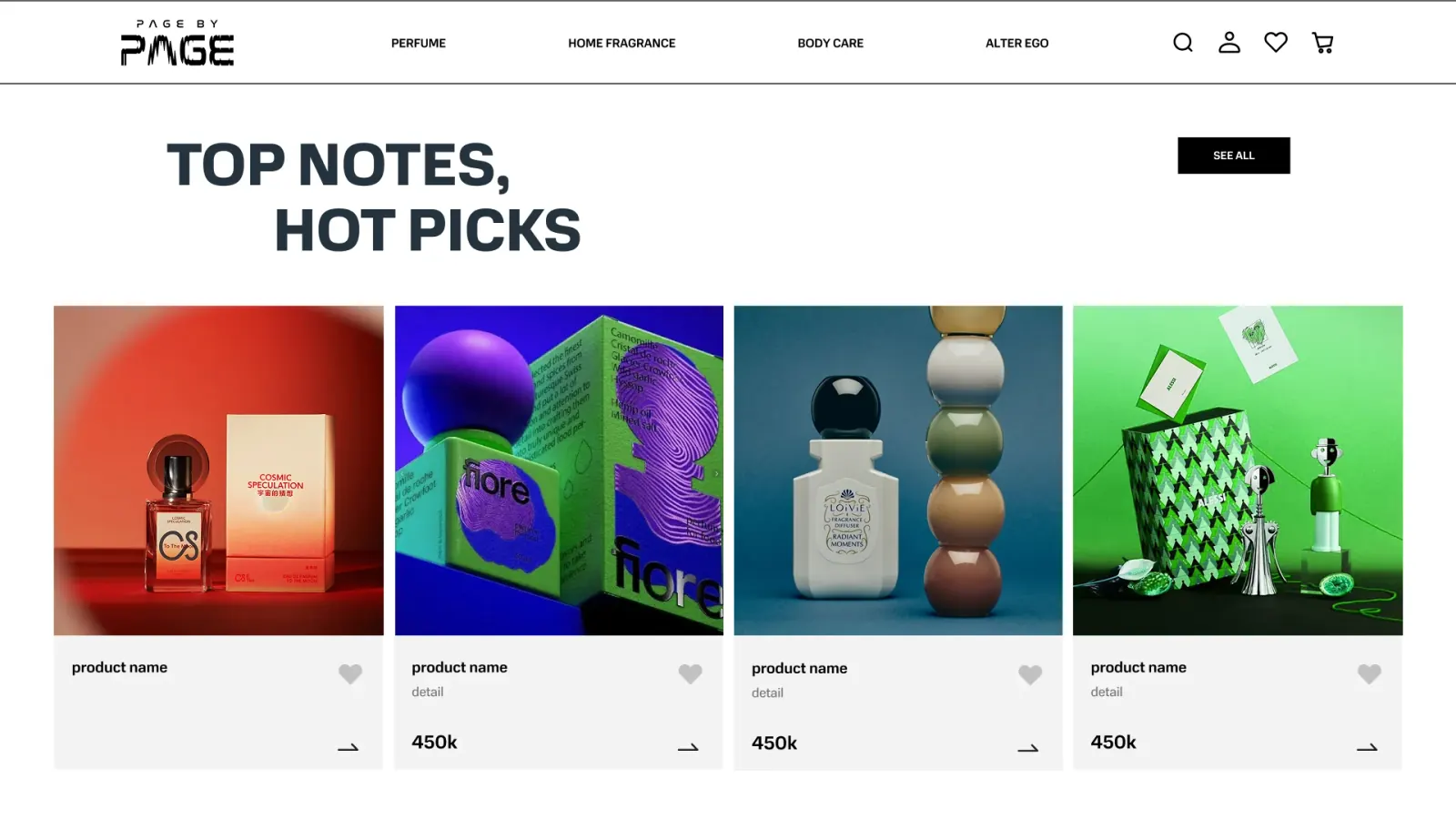 Website interface design 7