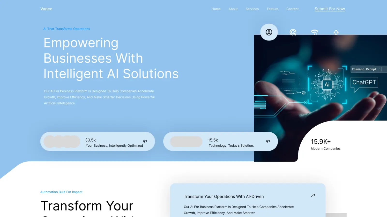 Website interface design 9